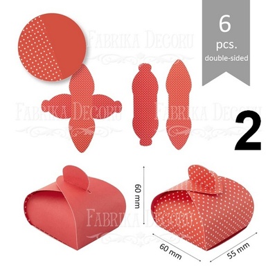 Набір паперових заготовок 006, ТМ Fabrika Dekoru, 6 штук, вибір кольору