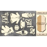 Чипборд Фабрика Декору - Це дівчинка, колір молочний, крафт