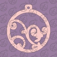 Чипборд. Новорічна куля №2