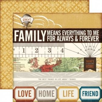 Аркуш двостороннього паперу для скрапбукінгу від Echo Park - Always & Forever