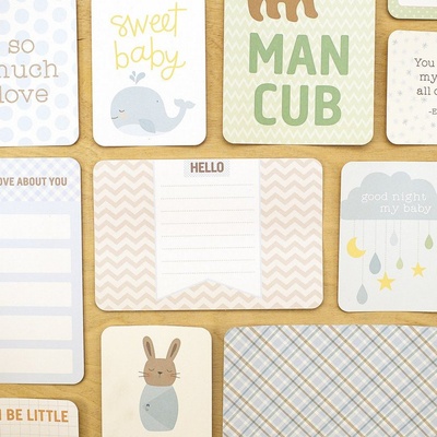 Набір карток Project Life by Becky Higgins - Value Kit - Lullaby Boy, 119 елементів