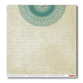 Бумага для скрапбукинга 30,5х30,5 см 180 гр/м двосторон Курортный роман - Маленькие радости