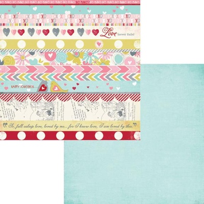 Аркуш двосторонній Fancy Pants - Be.Loved Strips Paper, 30x30 см