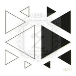 Акриловый штамп Lesia Zgharda N051 Треугольники, набор из 10 штампов