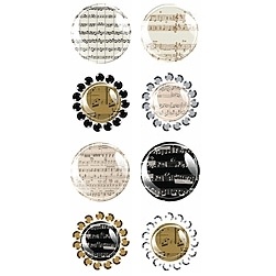 ЦЕНА СНИЖЕНА! Набор украшений от компании Prima - Pebbles with Gems- Music Notes