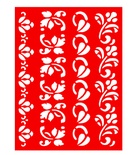Трафарет - Бордюры2, 15*20см
