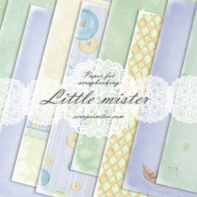 Набір паперу "Маленький містер", 8 аркушів, 30x30 см, ТМ Тетяна Синиця