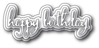 Ніж для вирубки від Poppystamps - Spectacular Happy Birthday