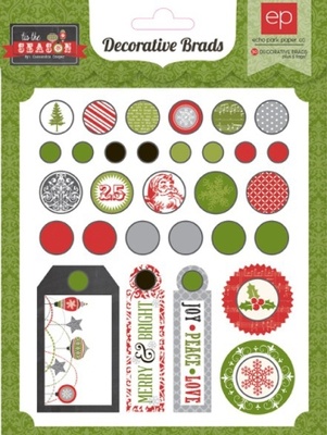 Набір брадс з Echo Park - Tis the Season Brads