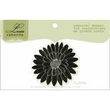 Акриловий штамп Lesia Zgharda FL038a Квітка маленька, розмір 3,5x3,8 см