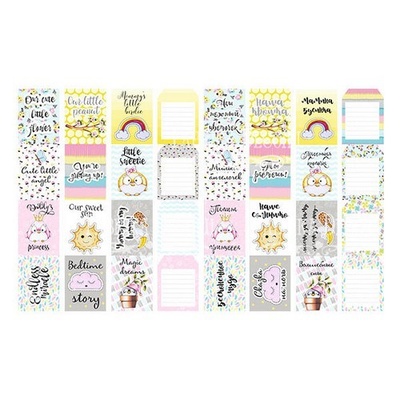 Набір картинок для декорування My tiny sparrow girl, ТМ Фабрика Декору