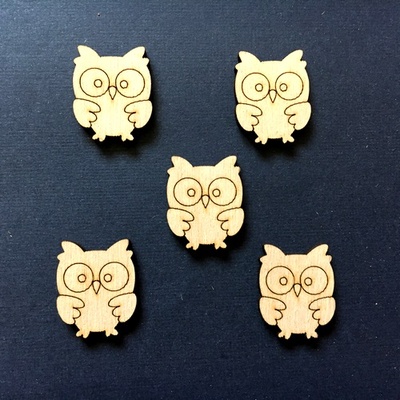 Деревʼяна фігурка WOOD-140 - Сова 2, 1 штука