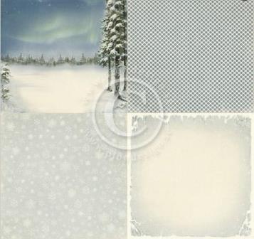 Аркуш односторонній Pion Design - Northern Lights - Wintertime in Swedish Lapland