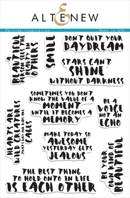 Набір акрилових штампів від Altenew - Painted Inspiration, 15,2x20,3 см,. 10 шт.