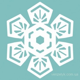 Чипборд від Вензелик - Сніжинка 10, розмір: 37x32 мм