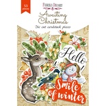 Набір висічок для скрапбукінгу, колекція Awaiting Christmas, 53шт., ТМ Фабрика Декору