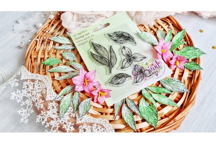 Набір штампів "Ботанічні замальовки: Лілії" від AgiArt