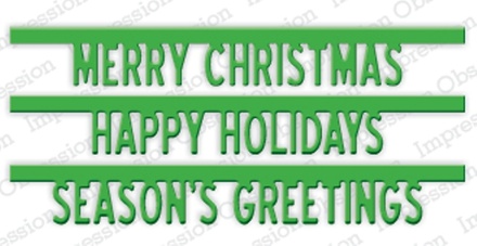 Ножі від Impression Obsession - Holiday Bottom Word Edgers