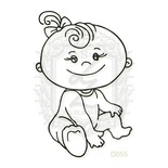 Акриловий штамп Lesia Zgharda Дитина D055, розмір 3,8x5,8 см