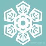 Чипборд від Вензелик - Сніжинка 10, розмір: 37x32 мм