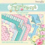 Набор бумаги от Dovecraft  - Forget Me Not Backing, 30×30 см, 24 листа