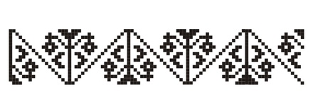 Акриловый штамп F045 Орнамент, размер 6,9 * 1,3 см