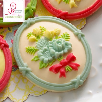 Украшение Webster's Pages - Bouquet, с голубой рамочкой, 1 штука