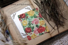 Нож для вырубки от Scrapfriend - Синтия: Подложка с прорезями под фотографию 10х7,5см (половина 10х15см)