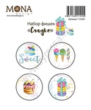 Набір фішок від Mona Design "Солодко", 4 шт.