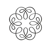 Акриловый штамп W027b Виньетка, размер 2,2 * 2,2 см