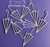 Чипборд від Wycianka - фон - Парасолі, Фон з 8 парасольок