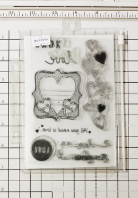 КОМІСІОНКА Б/- Акрилові штампи Kaisercraft - любов (неповний набір)