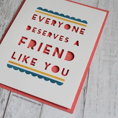 Набір штампів від Concord & 9th - Friend Like You Borders stamp 4 шт.