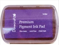 Штемпельная подушечка Dovecraft Pigment Ink Pads - Indigo, цвет фиолетовый с синим оттенком