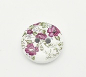 Дерев’яний ґудзик Multicolor Flower B17602, діаметр 15 мм, 1 шт.