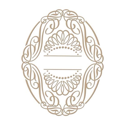 Пластини для фольгування від Spellbinders - Elegant Oval