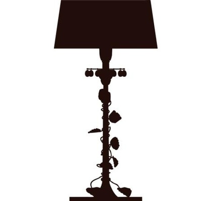 Акриловий штамп Floor lamp Лампа, розмір 3,2х6,2см