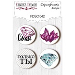 Набір скрап-фішок від ТМ Фабрика Декору з 4 шт. FDSC 042