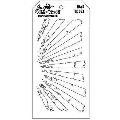 Маска Ranger - Tim Holtz - Layering Stencil - Rays, 13х20 см