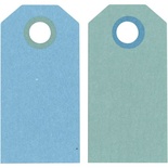 Тееи від Hobby&You - Маніла, 6x3 см, темно-бірюзовий/ світло-бірюзовий, 1 шт