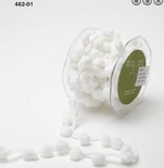 Стрічка Pom Pom String, ширина 1,2см, 90 см, колір білий