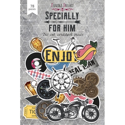 Набор высечек, коллекция Specially for him, 78шт, ТМ Фабрика Декору