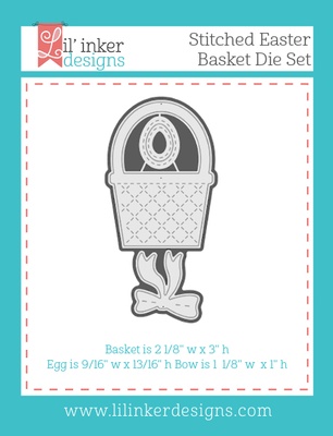 Ніж для вирубки з Lil'Inker Designs - Stitched Easter Basket Die Set