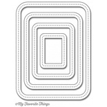 Ніж для вирубки My Favorite Things - Die-namics Single Stitch Line Rounded Rectangle Frames, Favorite0 шт.