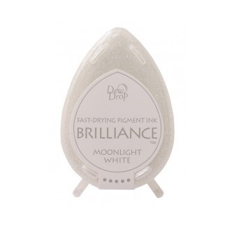 Чорнило для штампінгу Tsukineko - Brilliance Dew Drops MoonLight White