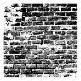 Резиновый штамп от Impression Obsession - Cover-a-Card Distressed Brick - Кирпичная стена