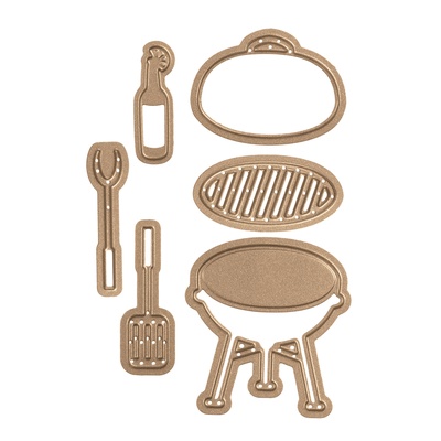 Ножі від Spellbinders - Die D-Lites Weekend Grill Etched Dies 