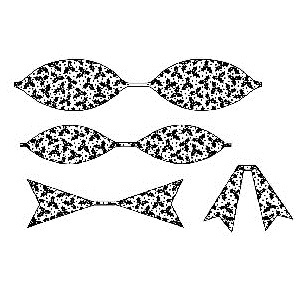 Гумовий штамп Sue Wilson - Holly Bow