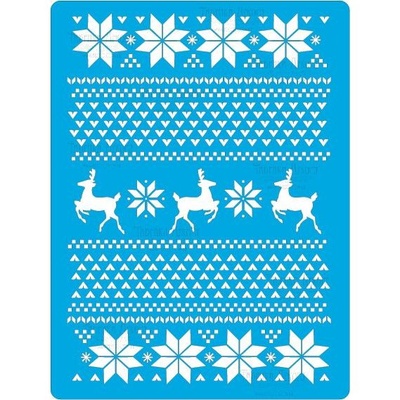 Трафарет - Фабрика Декору - Різдвяні мотиви, 15см х 20см