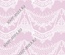 Скрап-папір для форзаців колекція 14_24., Мереживо з підвісками біле на рожево-бузковому, односторонній, 20x29 см